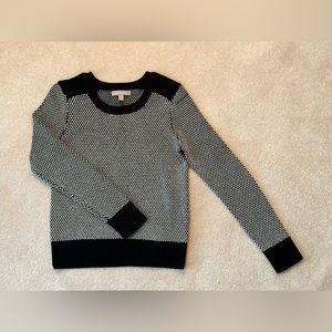 Banana Republic - Knit Sweater Top, Black/White